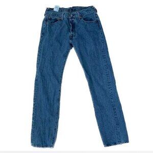 Navy blue Levi 501 straight leg denim jeans Perfect condition Size: 30x32